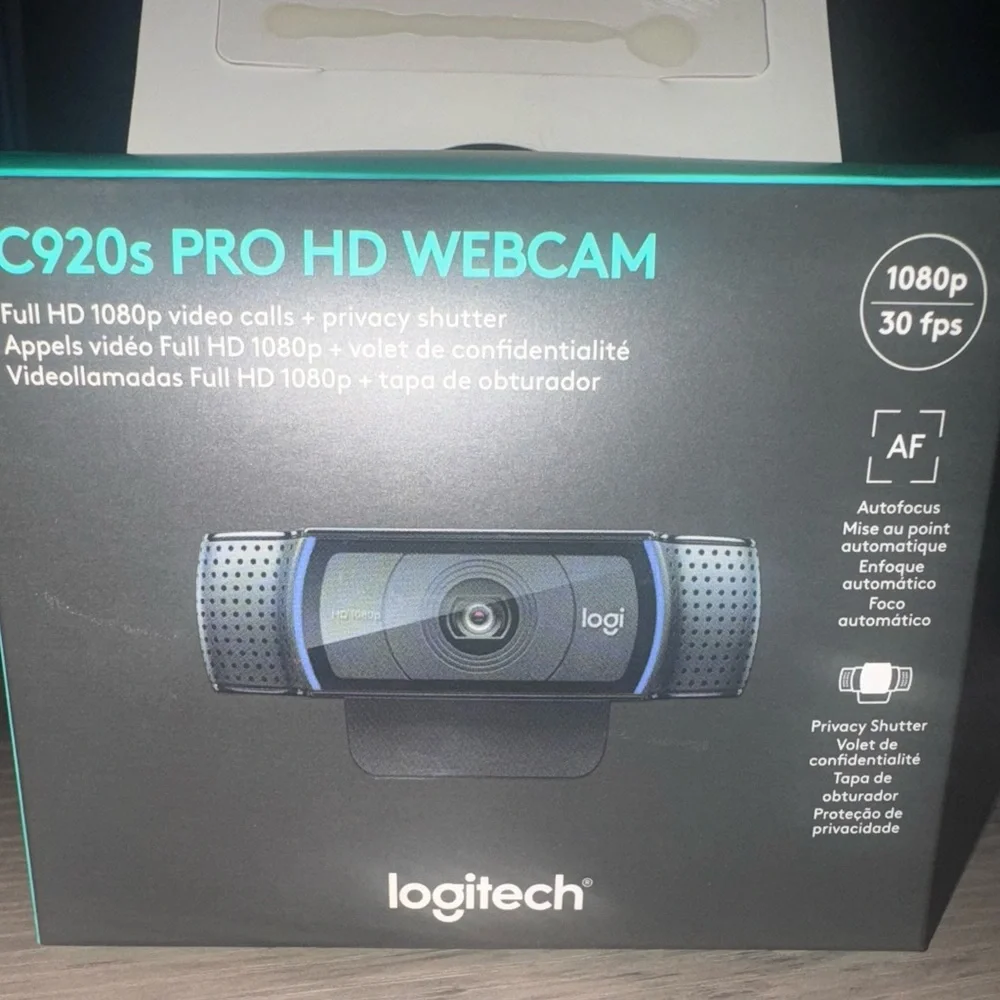 Logitech C920s Pro HD 1080p Webcam w/ Privacy Shutter (960-001257) NEW